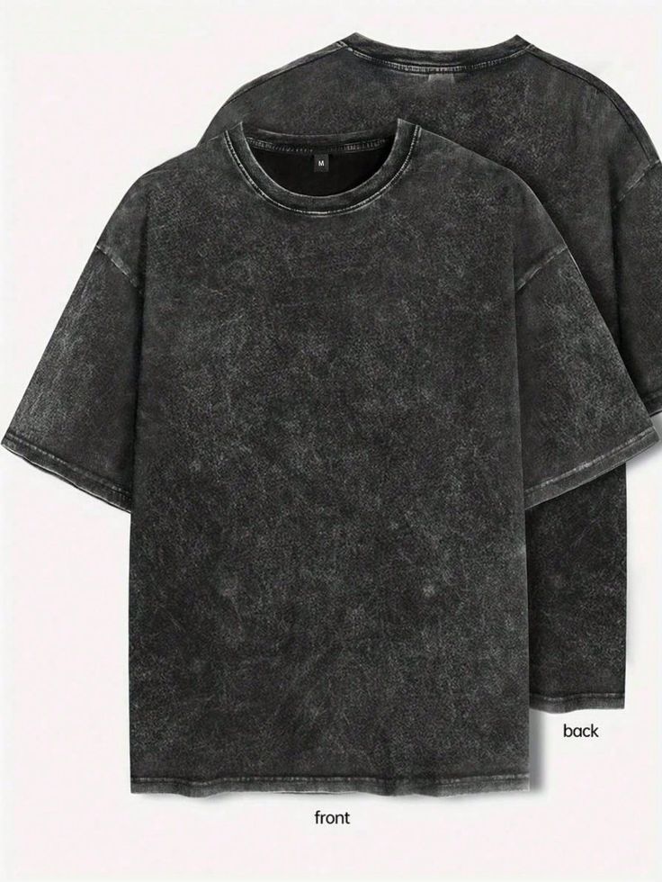 Vintage Washed Black Oversized T-Shirt for Men & Women